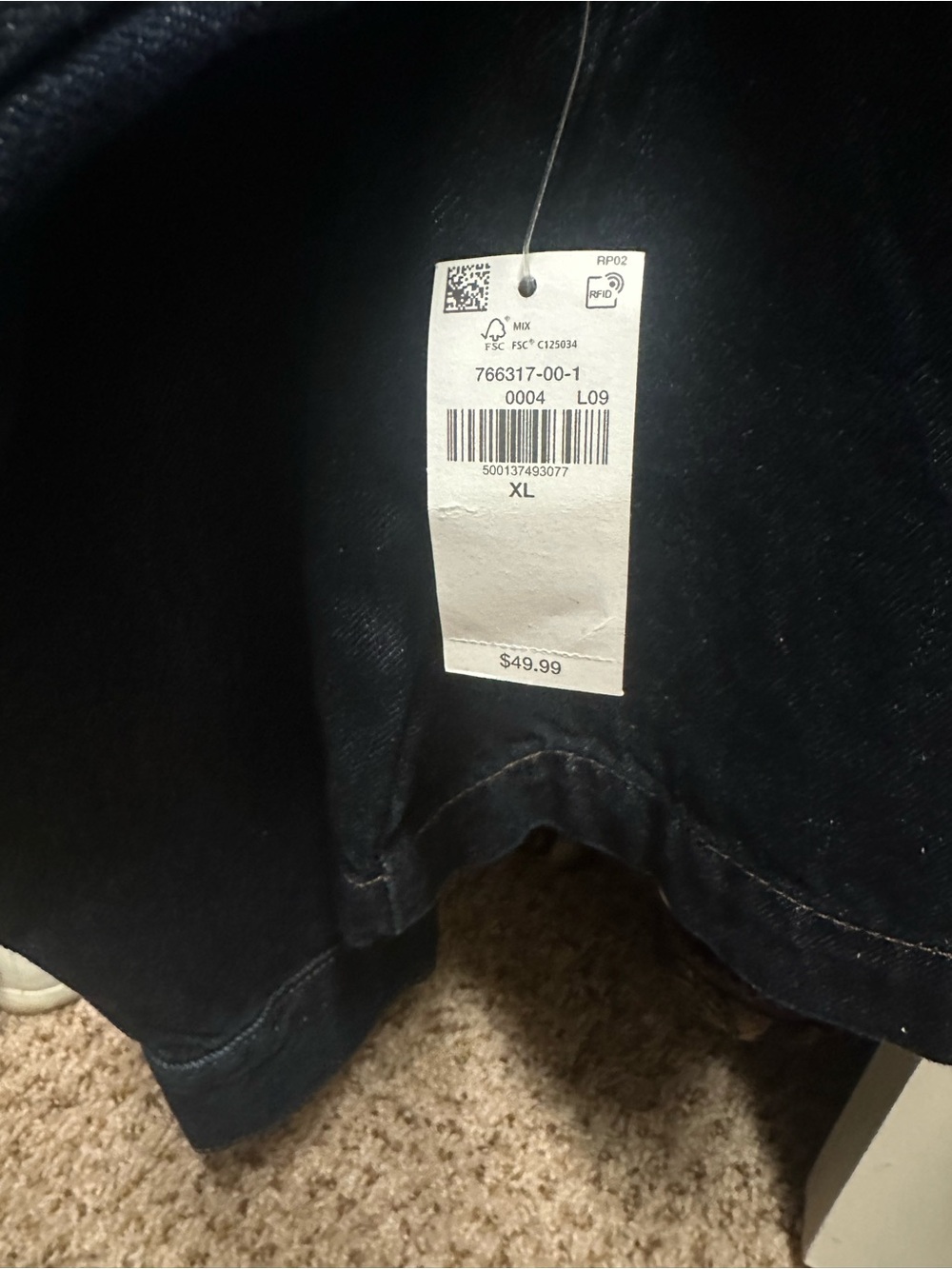 Old Navy Dark Blue Denim Jean Jacket - Picture 2 of 4